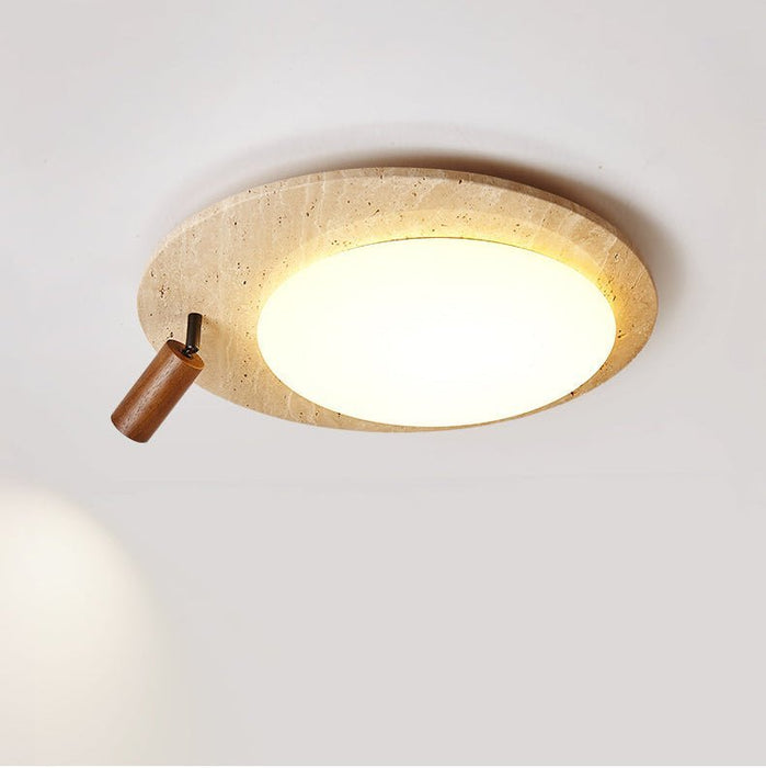 Travertine Oval Knob Ceilling Lamp - Simprolos