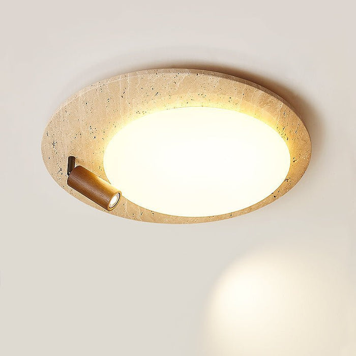 Travertine Oval Knob Ceilling Lamp - Simprolos