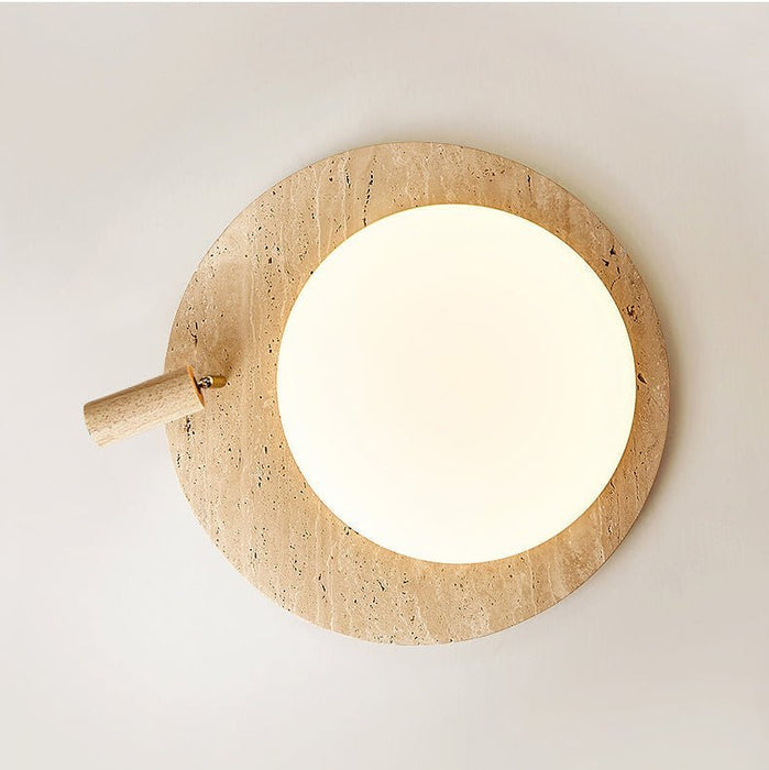 Travertine Oval Knob Ceilling Lamp - Simprolos