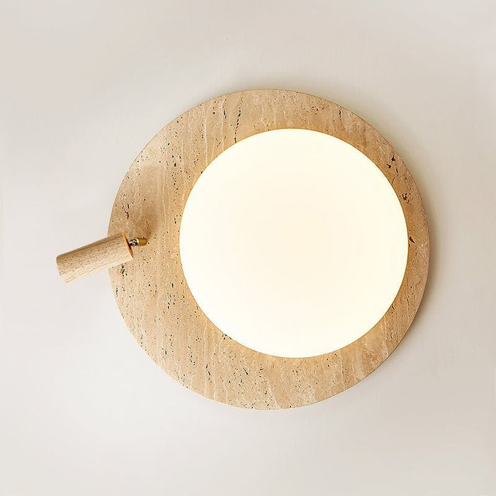 Travertine Oval Knob Ceilling Lamp - Simprolos
