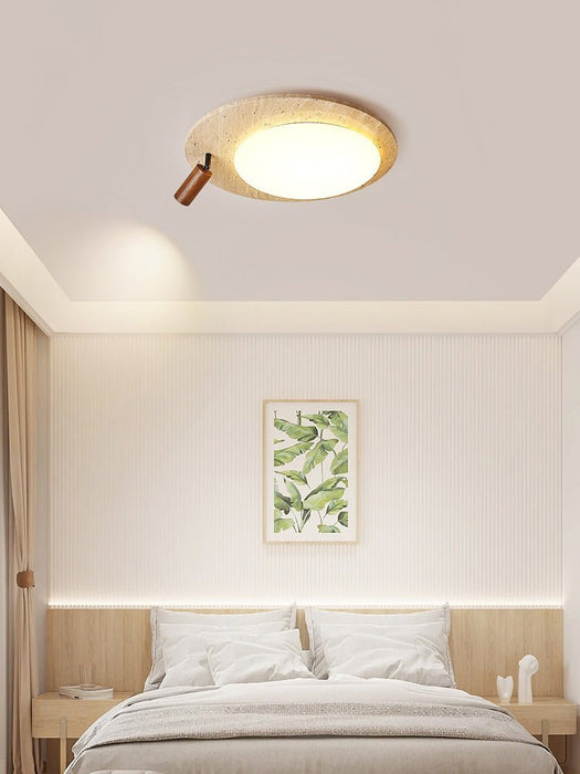 Travertine Oval Knob Ceilling Lamp - Simprolos