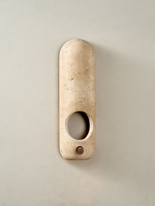 Travertine Oval Wall Sconce - Simprolos