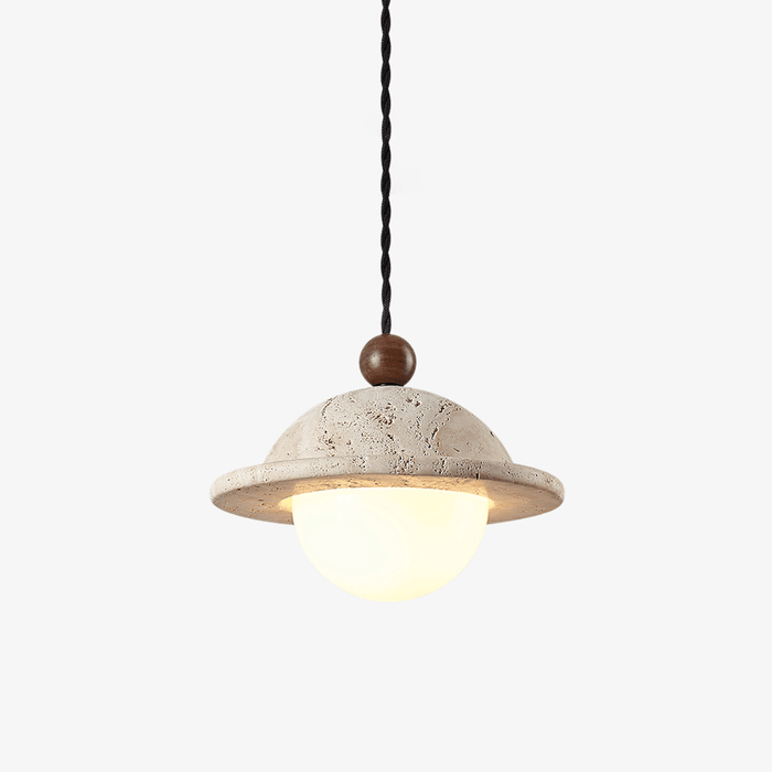 Travertine Saucer Pendant Light - Simprolos
