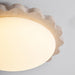 Travertine Scallop Edge Ceiling Light - Simprolos