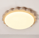 Travertine Scallop Edge Ceiling Light - Simprolos