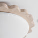 Travertine Scallop Edge Ceiling Light - Simprolos