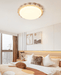 Travertine Scallop Edge Ceiling Light - Simprolos