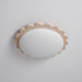 Travertine Scallop Edge Ceiling Light - Simprolos