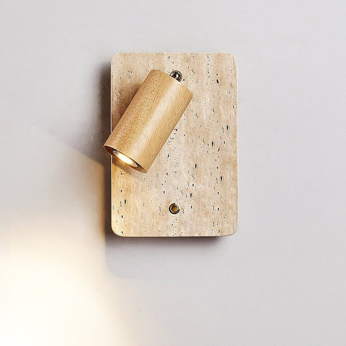 Travertine Spot Wall Sconce - Simprolos