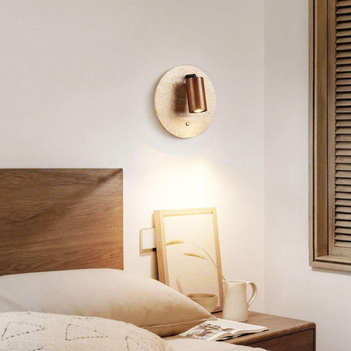 Travertine Spot Wall Sconce - Simprolos