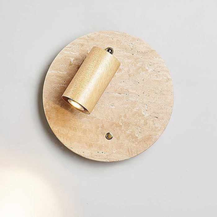 Travertine Spot Wall Sconce - Simprolos