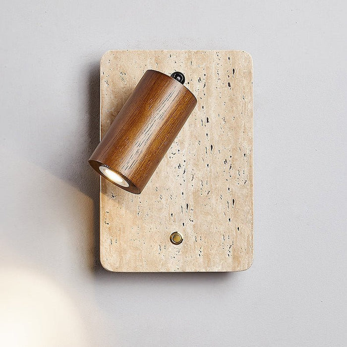 Travertine Spot Wall Sconce - Simprolos