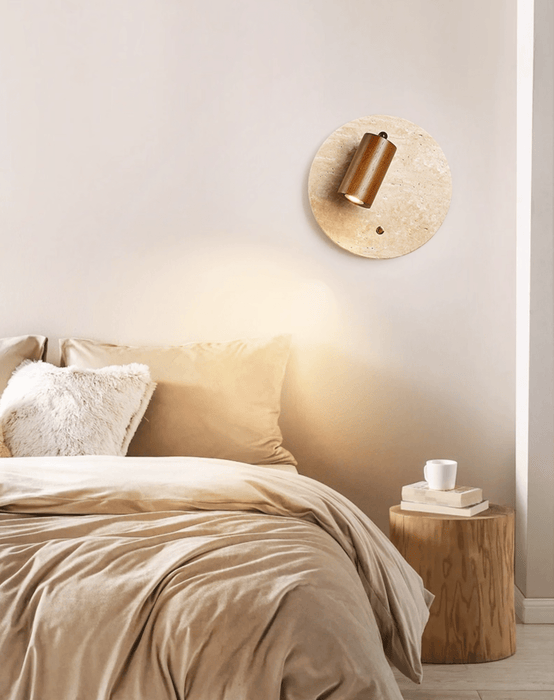 Travertine Spot Wall Sconce - Simprolos
