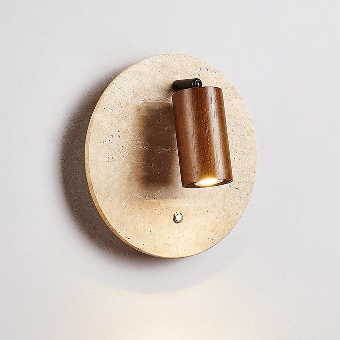 Travertine Spot Wall Sconce - Simprolos