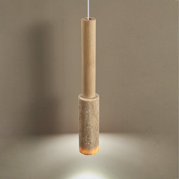 Travertine Stick Pendant Light - Simprolos