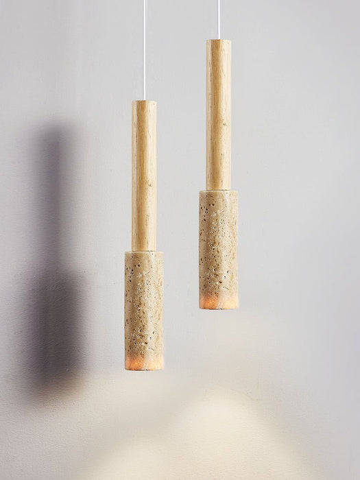 Travertine Stick Pendant Light - Simprolos