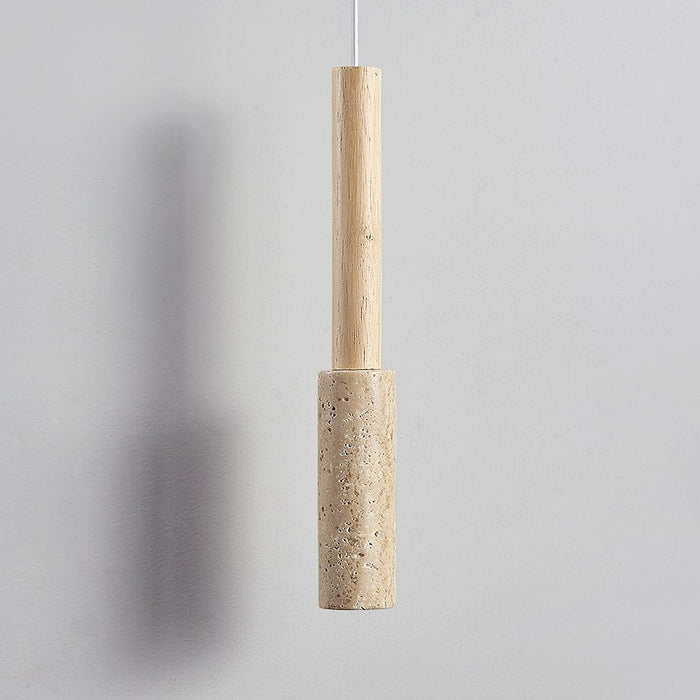 Travertine Stick Pendant Light - Simprolos