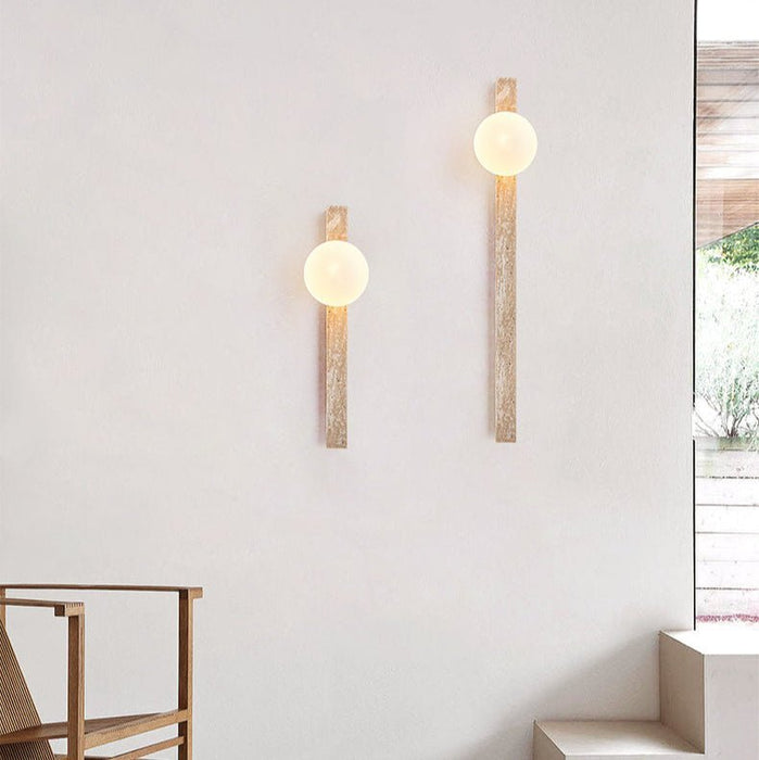 Travertine Stripe Wall Sconce - Simprolos