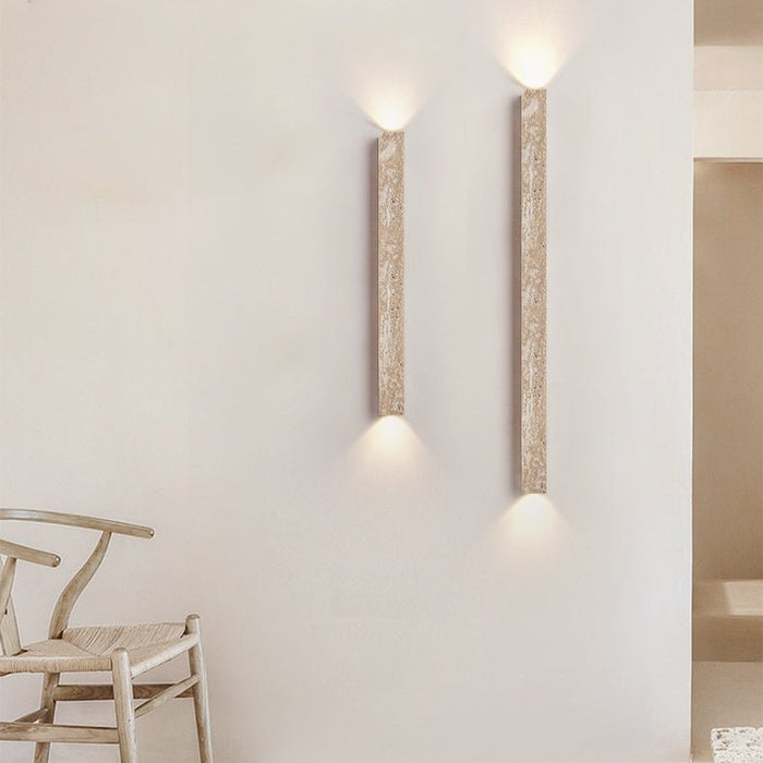 Travertine Stripe Wall Sconce - Simprolos