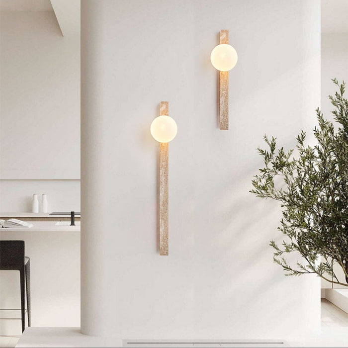 Travertine Stripe Wall Sconce - Simprolos