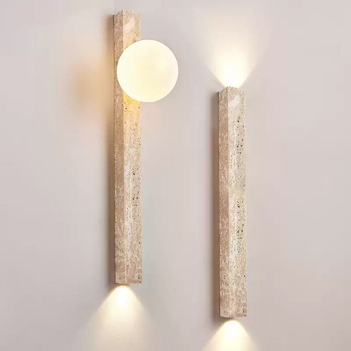 Travertine Stripe Wall Sconce - Simprolos