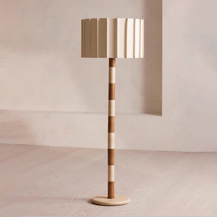 Travertine Striped Floor Lamp - Simprolos