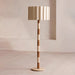 Travertine Striped Floor Lamp - Simprolos