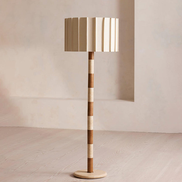 Travertine Striped Floor Lamp - Simprolos