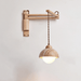 Travertine Swing Arm Wall Sconce - Simprolos