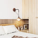 Travertine Swing Arm Wall Sconce - Simprolos
