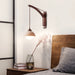 Travertine Swing Arm Wall Sconce - Simprolos