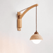 Travertine Swing Arm Wall Sconce - Simprolos