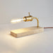 Travertine Table Lamp with Vintage Style Tube Bulb - Simprolos