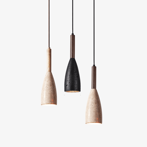 Travertine Teardrop Pendant Light - Simprolos