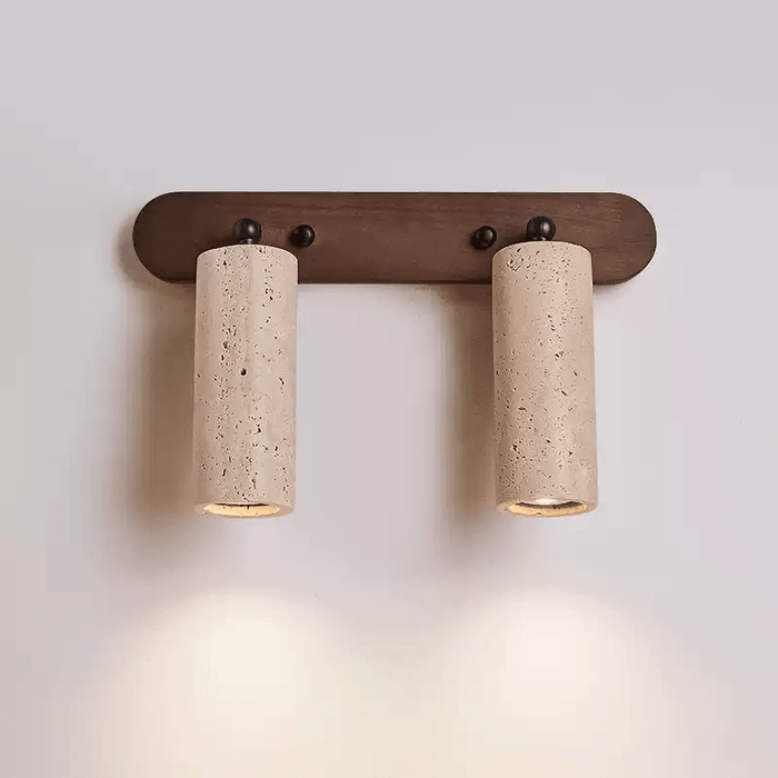 Travertine Triple Spotlight Wall Lamp - Simprolos
