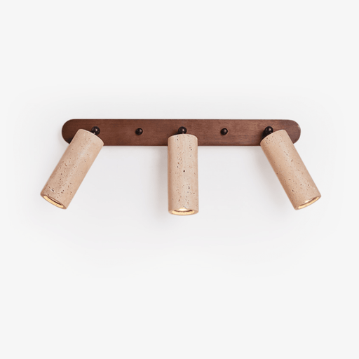 Travertine Triple Spotlight Wall Lamp - Simprolos