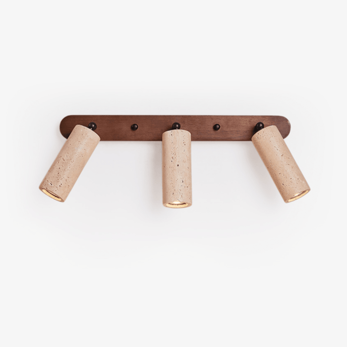 Travertine Triple Spotlight Wall Lamp - Simprolos