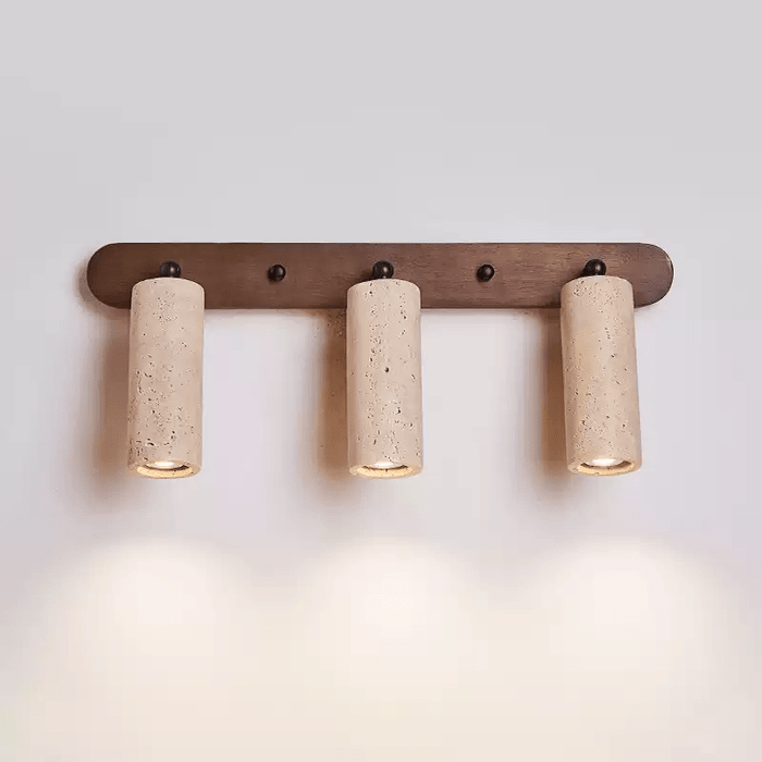 Travertine Triple Spotlight Wall Lamp - Simprolos