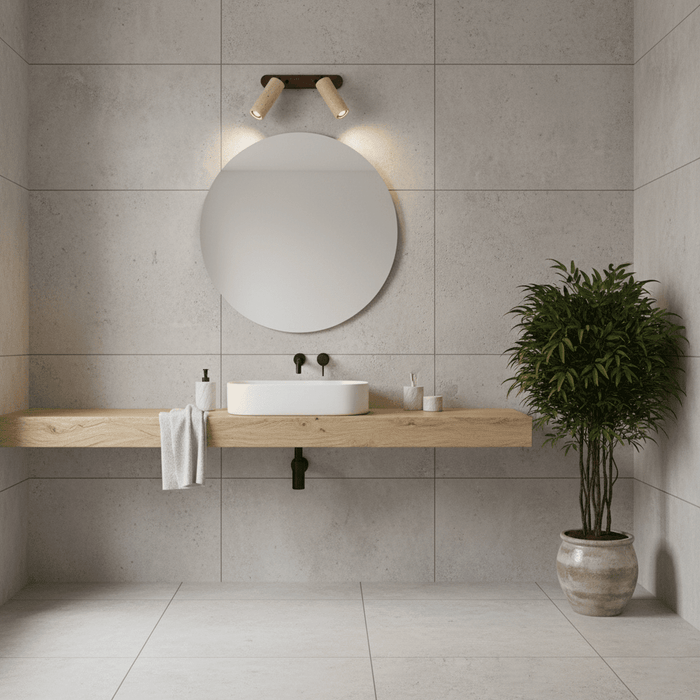 Travertine Triple Spotlight Wall Lamp - Simprolos