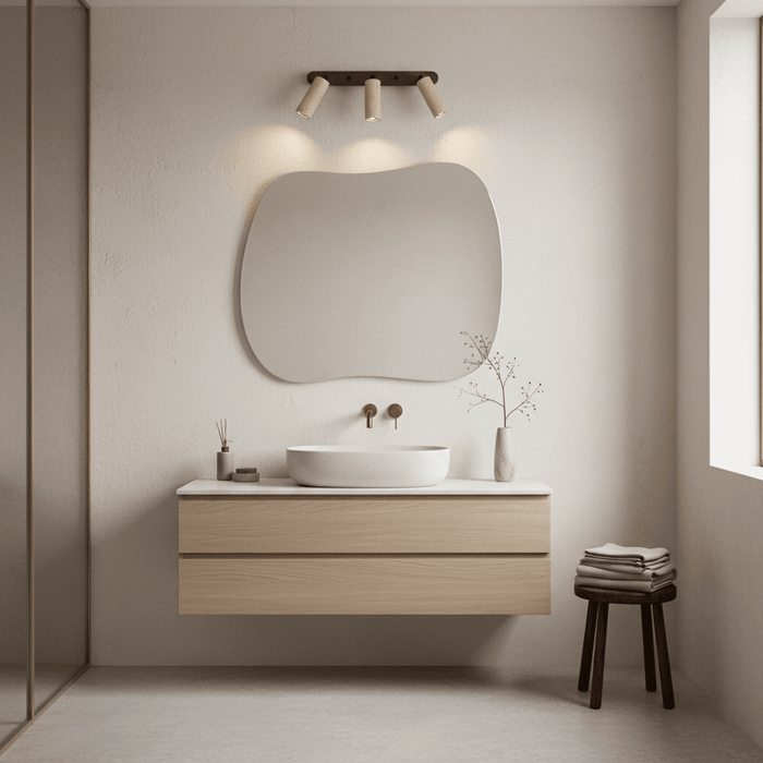 Travertine Triple Spotlight Wall Lamp - Simprolos