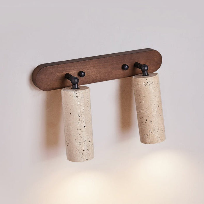 Travertine Triple Spotlight Wall Lamp - Simprolos