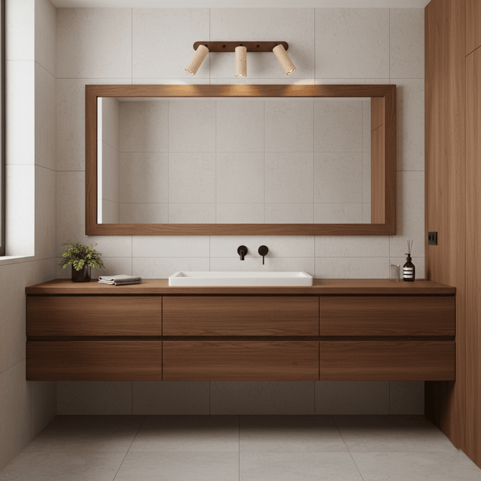 Travertine Triple Spotlight Wall Lamp - Simprolos
