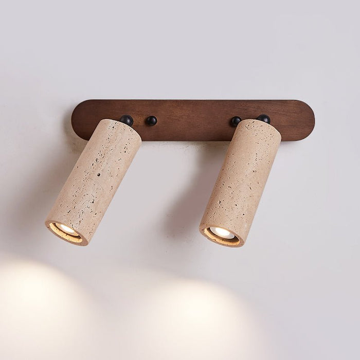 Travertine Triple Spotlight Wall Lamp - Simprolos