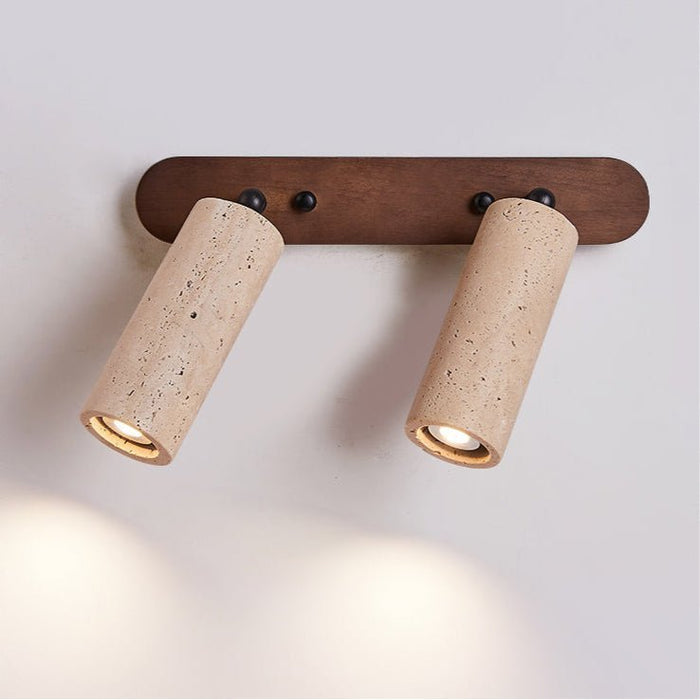 Travertine Triple Spotlight Wall Lamp - Simprolos