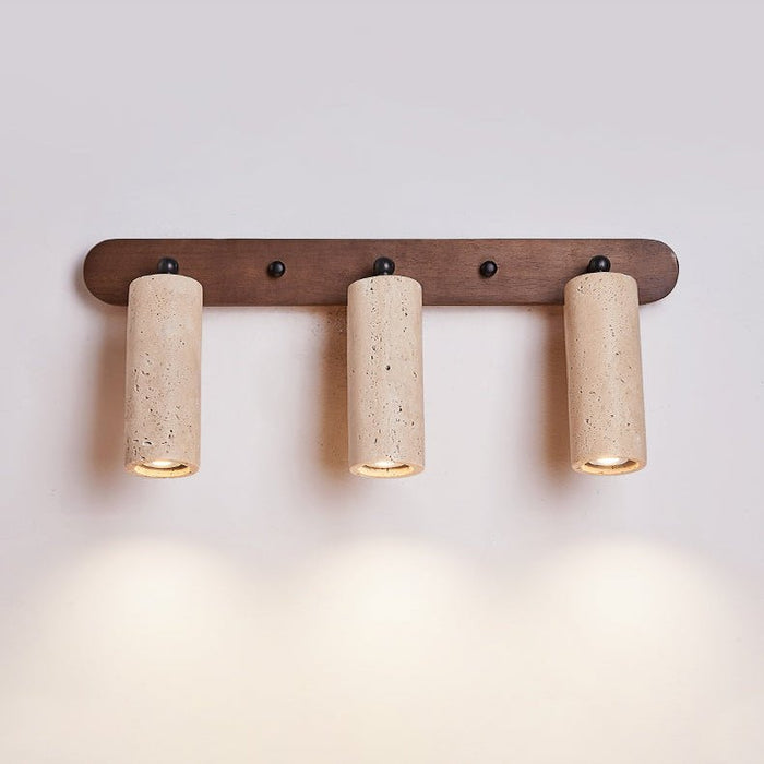 Travertine Triple Spotlight Wall Lamp - Simprolos