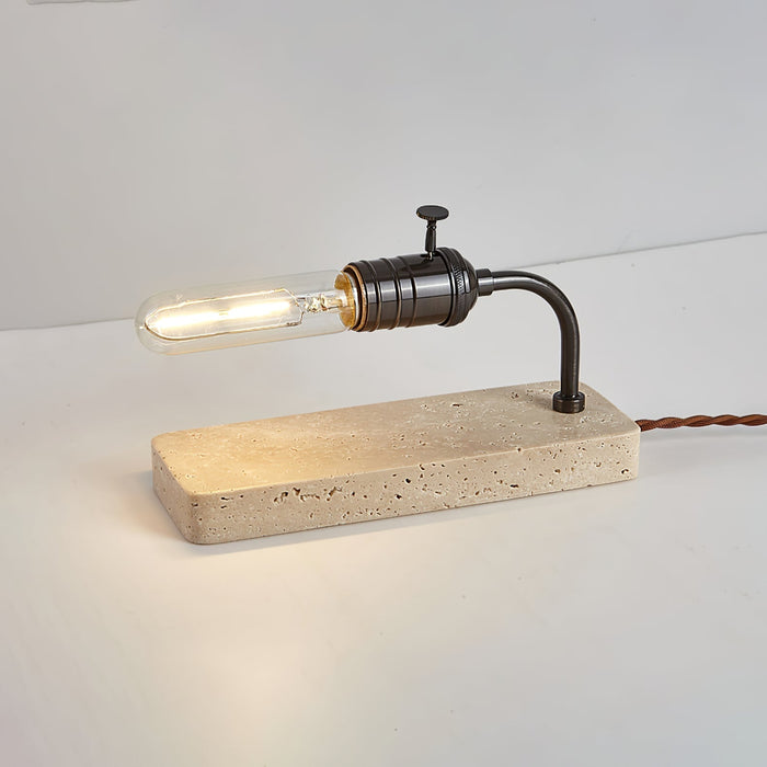 Travertine Vintage Tube Table Lamp - Simprolos