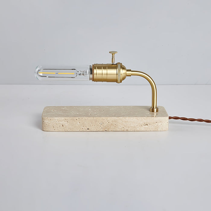 Travertine Vintage Tube Table Lamp - Simprolos