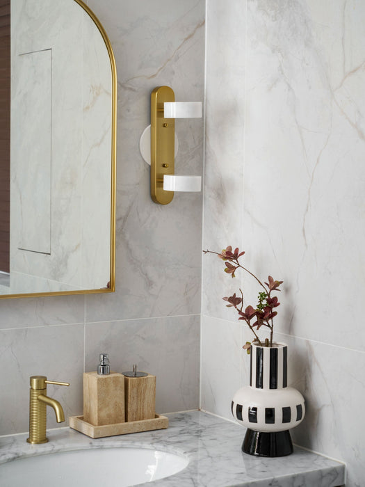Travertine Wall Lamp for Modern Bathroom Lighting - Simprolos