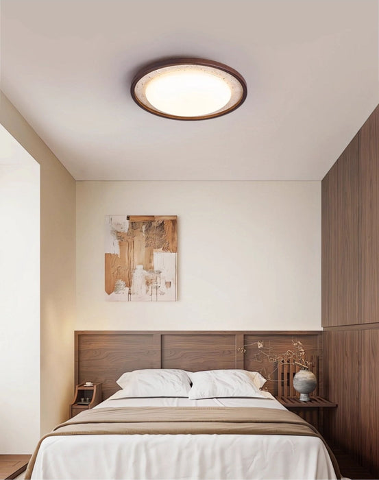 Travertine Wood Ceiling Light - Simprolos