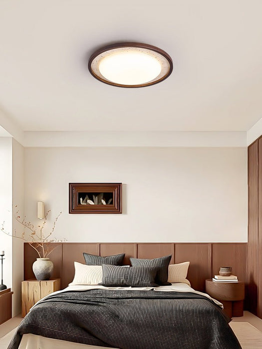 Travertine Wood Ceiling Light - Simprolos